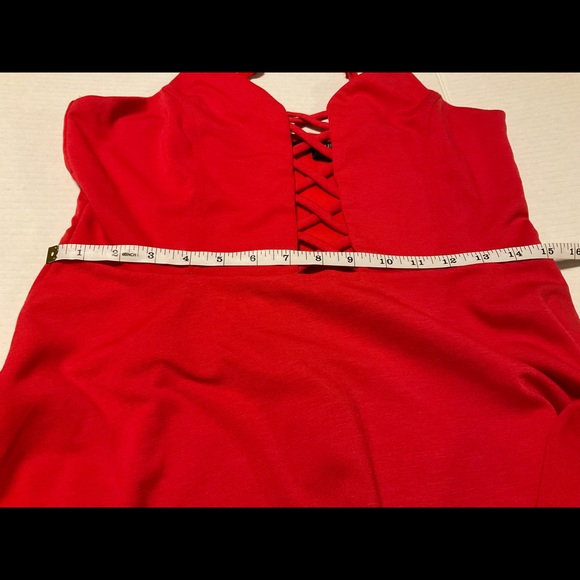Forever 21 Large Red Midi Dress - Picture 3 of 5